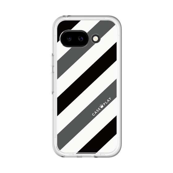 スリムプロテクションプレミアムケース［ Big Stripe - Black × Gray ］
