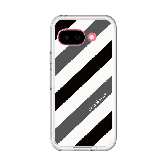スリムプロテクションプレミアムケース［ Big Stripe - Black × Gray ］