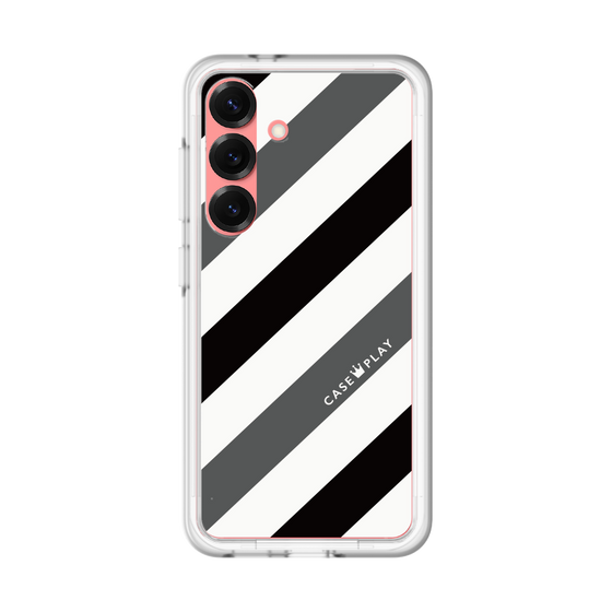 スリムプロテクションプレミアムケース［ Big Stripe - Black × Gray ］