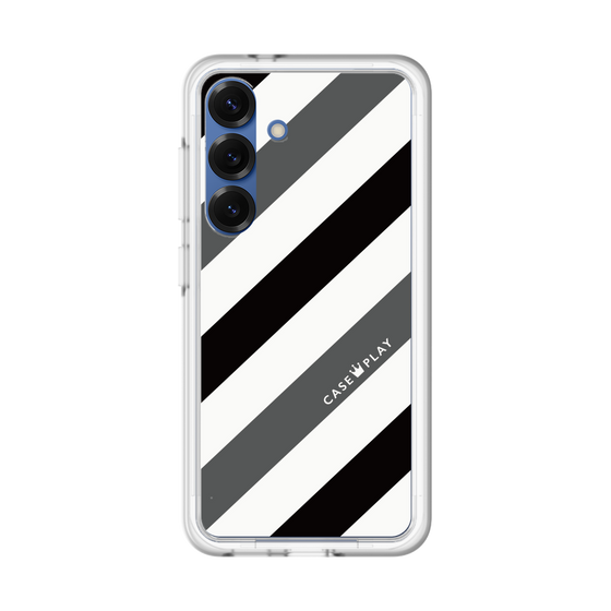 スリムプロテクションプレミアムケース［ Big Stripe - Black × Gray ］