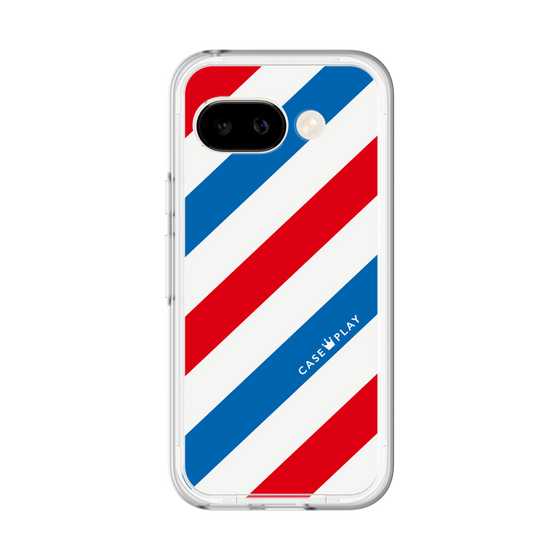 スリムプロテクションプレミアムケース［ Big Stripe - Red × Blue ］