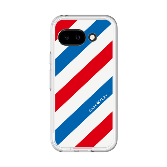 スリムプロテクションプレミアムケース［ Big Stripe - Red × Blue ］