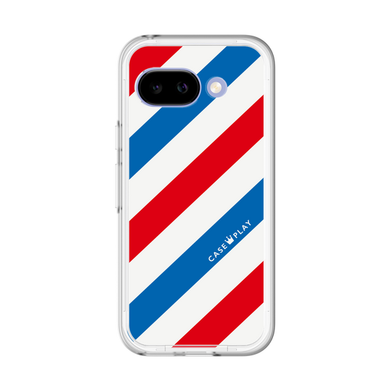 スリムプロテクションプレミアムケース［ Big Stripe - Red × Blue ］