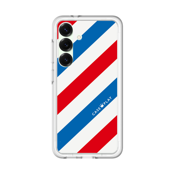 スリムプロテクションプレミアムケース［ Big Stripe - Red × Blue ］