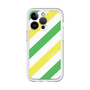 スリムプロテクションプレミアムケース［ Big Stripe - Green × Yellow ］