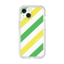 スリムプロテクションプレミアムケース［ Big Stripe - Green × Yellow ］