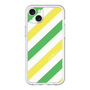 スリムプロテクションプレミアムケース［ Big Stripe - Green × Yellow ］
