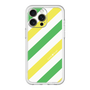 スリムプロテクションプレミアムケース［ Big Stripe - Green × Yellow ］