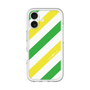 スリムプロテクションプレミアムケース［ Big Stripe - Green × Yellow ］