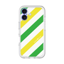 スリムプロテクションプレミアムケース［ Big Stripe - Green × Yellow ］