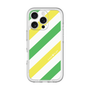 スリムプロテクションプレミアムケース［ Big Stripe - Green × Yellow ］