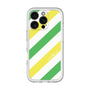 スリムプロテクションプレミアムケース［ Big Stripe - Green × Yellow ］