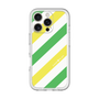 スリムプロテクションプレミアムケース［ Big Stripe - Green × Yellow ］