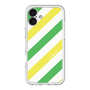 スリムプロテクションプレミアムケース［ Big Stripe - Green × Yellow ］