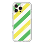 スリムプロテクションプレミアムケース［ Big Stripe - Green × Yellow ］