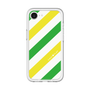 スリムプロテクションプレミアムケース［ Big Stripe - Green × Yellow ］