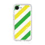 スリムプロテクションプレミアムケース［ Big Stripe - Green × Yellow ］