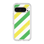 スリムプロテクションプレミアムケース［ Big Stripe - Green × Yellow ］