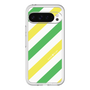 スリムプロテクションプレミアムケース［ Big Stripe - Green × Yellow ］