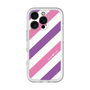 スリムプロテクションプレミアムケース［ Big Stripe - Purple × Pink ］