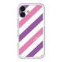 スリムプロテクションプレミアムケース［ Big Stripe - Purple × Pink ］