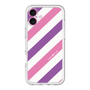 スリムプロテクションプレミアムケース［ Big Stripe - Purple × Pink ］