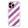 スリムプロテクションプレミアムケース［ Big Stripe - Purple × Pink ］