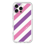 スリムプロテクションプレミアムケース［ Big Stripe - Purple × Pink ］