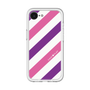 スリムプロテクションプレミアムケース［ Big Stripe - Purple × Pink ］