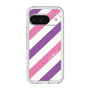 スリムプロテクションプレミアムケース［ Big Stripe - Purple × Pink ］