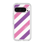 スリムプロテクションプレミアムケース［ Big Stripe - Purple × Pink ］