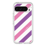 スリムプロテクションプレミアムケース［ Big Stripe - Purple × Pink ］