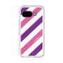スリムプロテクションプレミアムケース［ Big Stripe - Purple × Pink ］