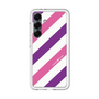 スリムプロテクションプレミアムケース［ Big Stripe - Purple × Pink ］