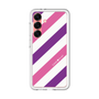 スリムプロテクションプレミアムケース［ Big Stripe - Purple × Pink ］