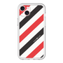 スリムプロテクションプレミアムケース［ Big Stripe - Red × Black ］