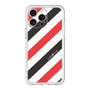 スリムプロテクションプレミアムケース［ Big Stripe - Red × Black ］