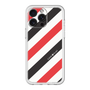 スリムプロテクションプレミアムケース［ Big Stripe - Red × Black ］
