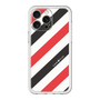 スリムプロテクションプレミアムケース［ Big Stripe - Red × Black ］
