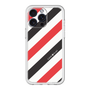 スリムプロテクションプレミアムケース［ Big Stripe - Red × Black ］