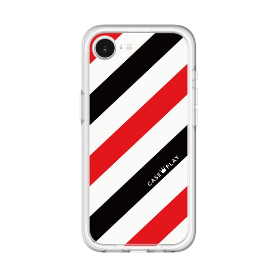 スリムプロテクションプレミアムケース［ Big Stripe - Red × Black ］