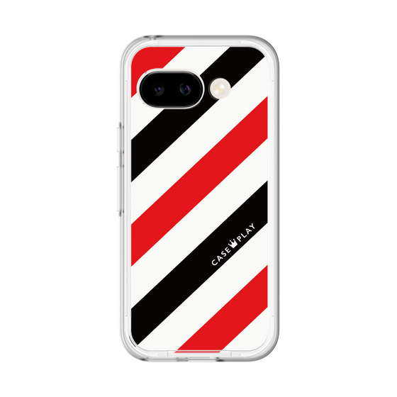スリムプロテクションプレミアムケース［ Big Stripe - Red × Black ］