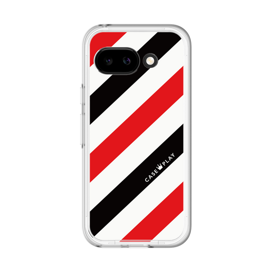 スリムプロテクションプレミアムケース［ Big Stripe - Red × Black ］