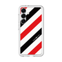 スリムプロテクションプレミアムケース［ Big Stripe - Red × Black ］