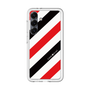 スリムプロテクションプレミアムケース［ Big Stripe - Red × Black ］