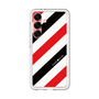 スリムプロテクションプレミアムケース［ Big Stripe - Red × Black ］