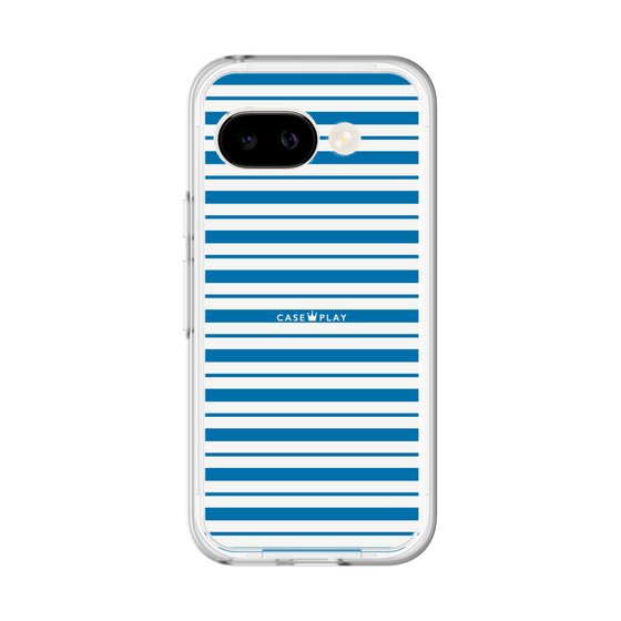 スリムプロテクションプレミアムケース［ Small Border - Blue ］