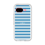 スリムプロテクションプレミアムケース［ Small Border - Blue ］