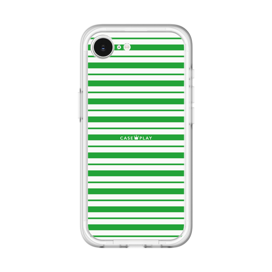 スリムプロテクションプレミアムケース［ Small Border - Green ］