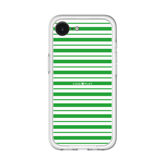 スリムプロテクションプレミアムケース［ Small Border - Green ］